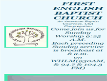 Tablet Screenshot of firstenglishbaptist.org